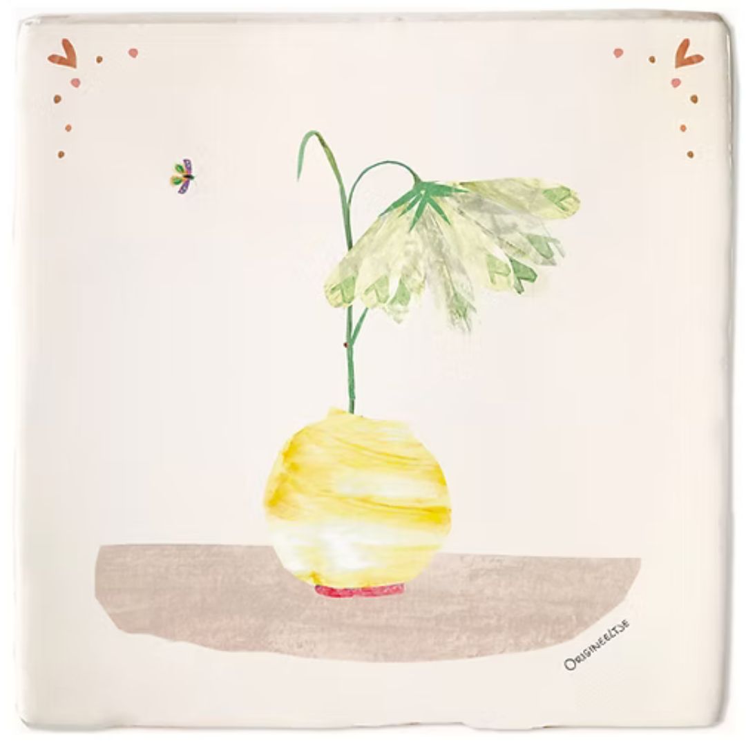 Tegeltje januari sneeuwvlokje - conceptstore Liefs uit Zierikzee 