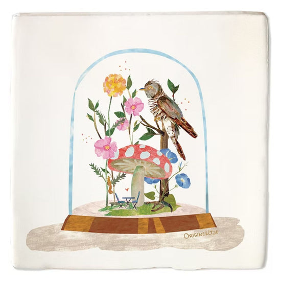 Tegeltje wonderland paddestoel - conceptstore Liefs uit Zierikzee 