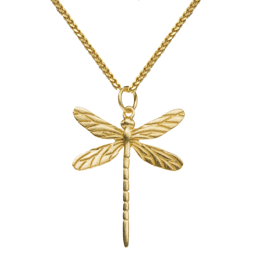 Vergulde ketting libelle - conceptstore Liefs uit Zierikzee 