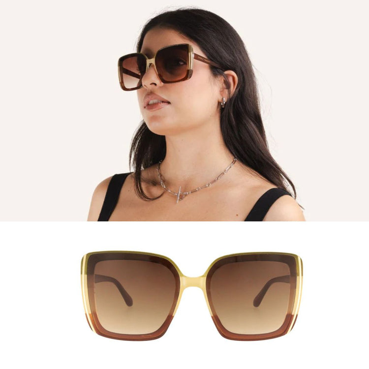 Zonnebril Vivienne bamboo - Conceptstore Liefs uit Zierikzee 