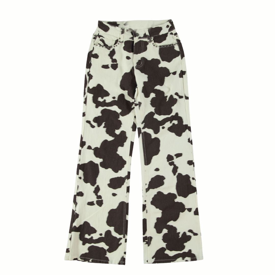 Broek met koeienprint - conceptstore Liefs uit Zierikzee 