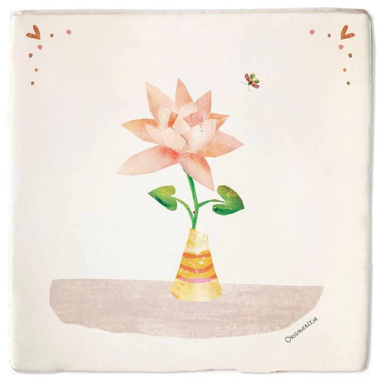 Geboortetegel juli lelie - conceptstore Liefs uit Zierikzee 