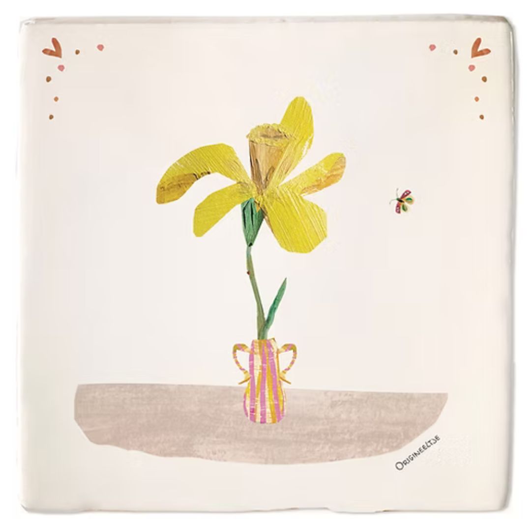 geboortetegel maart narcis - conceptstore Liefs uit Zierikzee 