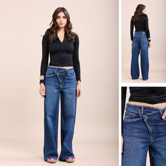 Jeans met gekruiste sluiting - conceptstore Liefs uit Zierikzee 