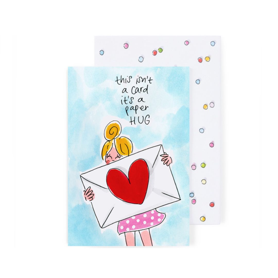 kaart blond - paper hug - conceptstore Liefs uit Zierikzee 