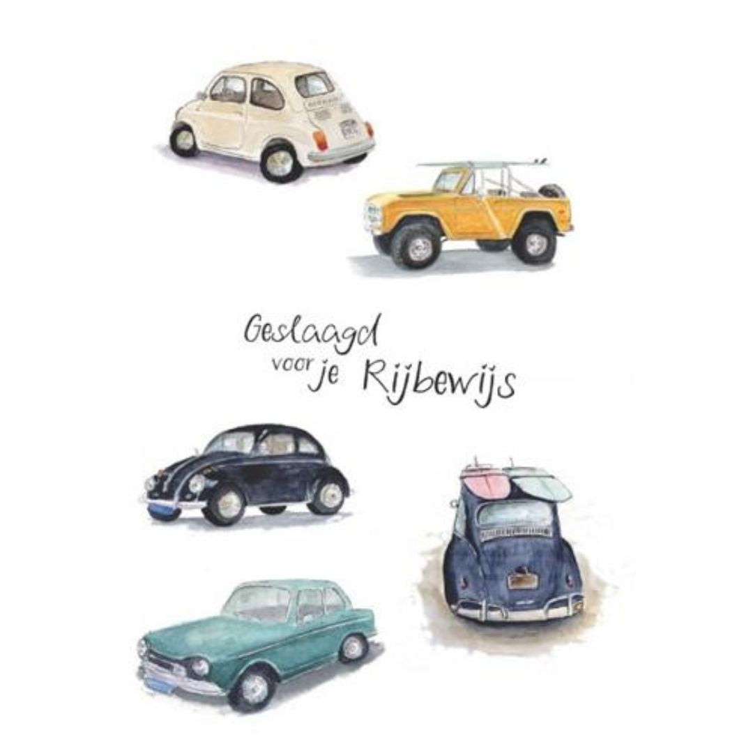 kaart geslaagd voor jouw rijbewijs - conceptstore Liefs uit Zierikzee 