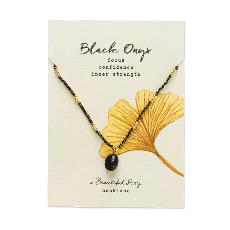 Ketting black onyx - conceptstore Liefs uit Zierikzee 