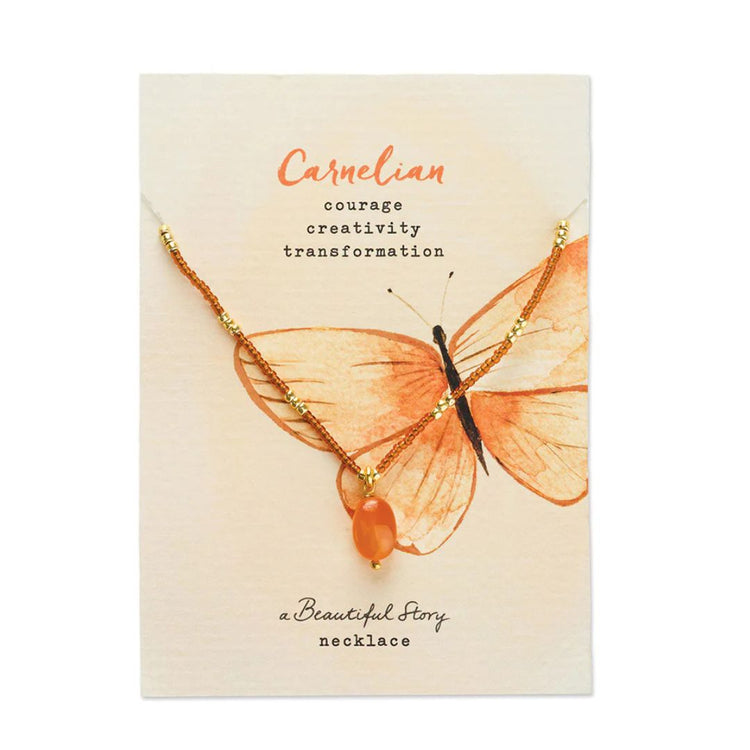 Ketting carnelian - conceptstore Liefs uit Zierikzee 