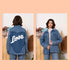 Oversized jeans jas love - Liefs uit Zierikzee 