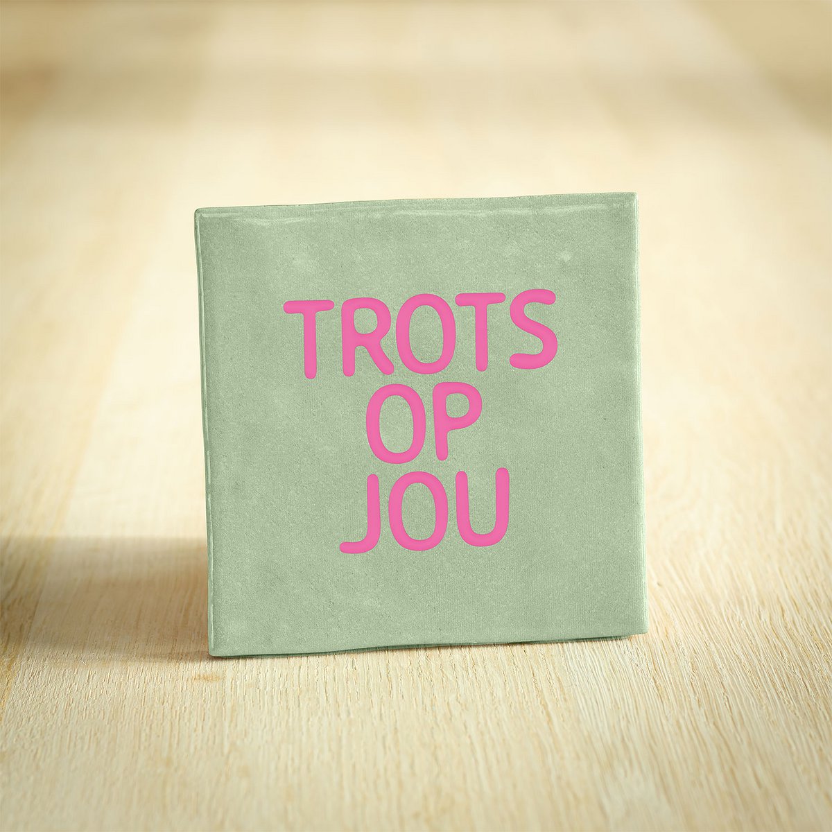 Tegeltje trots op jou - Liefs uit Zierikzee 