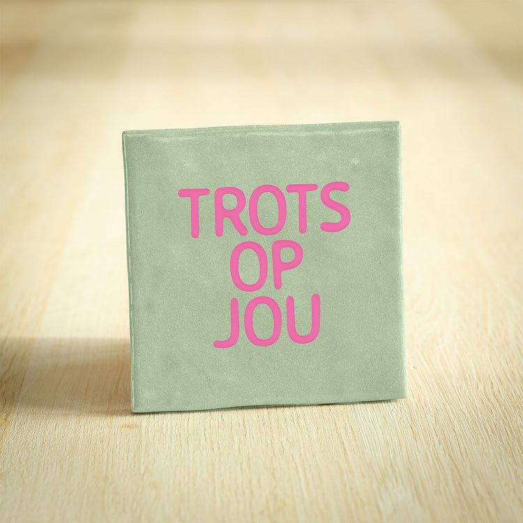 Tegeltje trots op jou - Liefs uit Zierikzee 