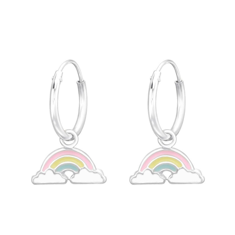 zilveren oorbellen regenboog wolk - Liefs uit Zierikzee 