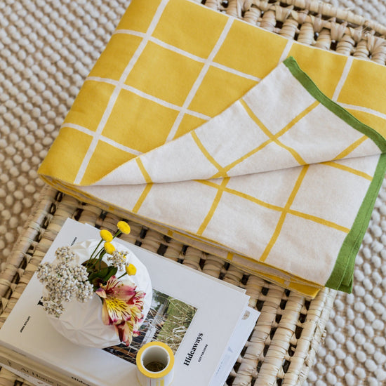 Todden deken geel