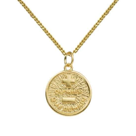 LOVE ME MORE ROUND - ketting - goud